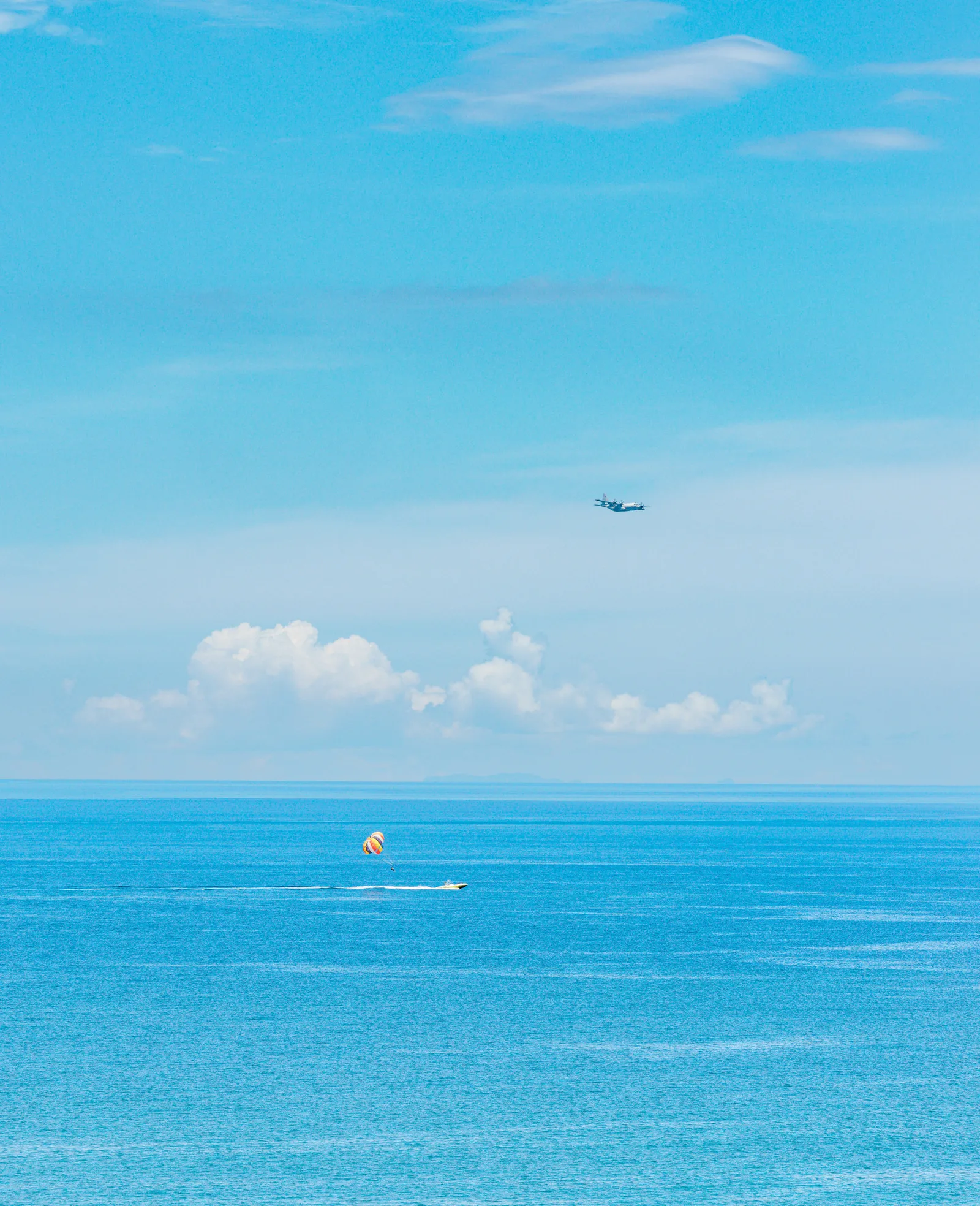 Plane over the Blue